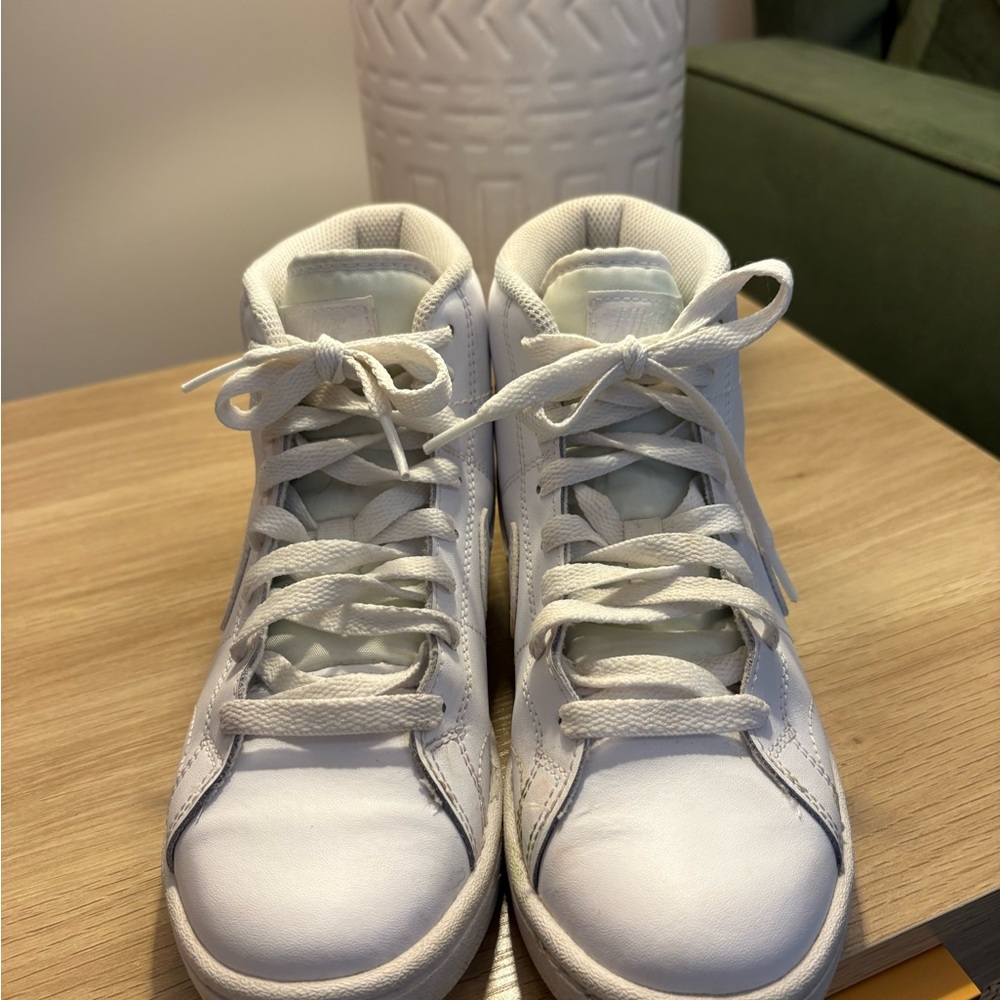 Nike White High-Top Athletic Shoes
